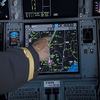 ایرباس صفحه نمایش لمسی A350 را لمس می کند