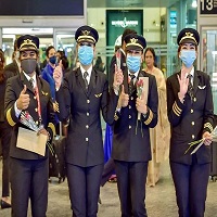 طولانی ترین پرواز هند با تیم خلبانی زنان