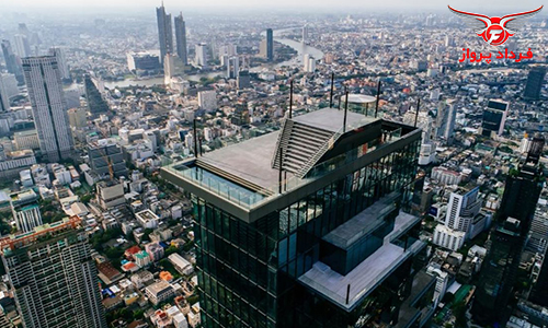اسکای والک SkyWalk شیشه ای در بلند ترین ساختمان تایلند Mahanakhon