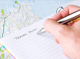 برنامه ریزی زمان بندی شده برای سفر 